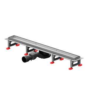 Изображение товара Дренажный канал Am.Pm MasterFlow W01SC-U11-070-04SB, 70 см, с решеткой под плитку, цвет стальной матовый