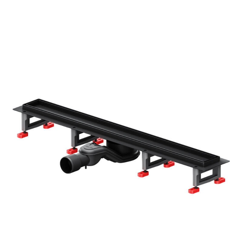 Изображение товара Дренажный канал Am.Pm MasterFlow W01SC-U11-070-04BM 70 см с решеткой под плитку черный матовый Изображение товара Дренажный канал Am.Pm MasterFlow W01SC-U11-070-04BM 70 см с решеткой под плитку черный матовый