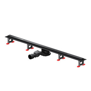 Изображение товара Дренажный канал Am.Pm MasterFlow W01SC-S11-100-05BM, 100 см, с щелевой вставкой, цвет черный матовый