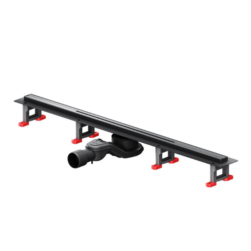 Изображение товара Дренажный канал Am.Pm MasterFlow W01SC-S11-080-05BM 80 см с щелевой решеткой черный матовый