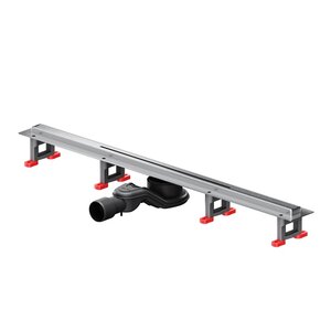 Изображение товара Дренажный канал Am.Pm MasterFlow W01SC-S11-080-05SB, 80 см, с щелевой вставкой, цвет стальной матовый