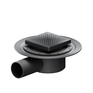 Изображение товара Дренажный трап Am.Pm MasterFlow W01BD-P11-010-01BM 10 см, черный матовый, с решеткой