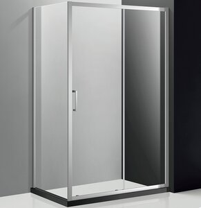 Изображение товара Душевой уголок Cezares Molveno-AH-11-120/100-C-Cr-IV, 120 x 100 см, стекло прозрачное, профиль хром