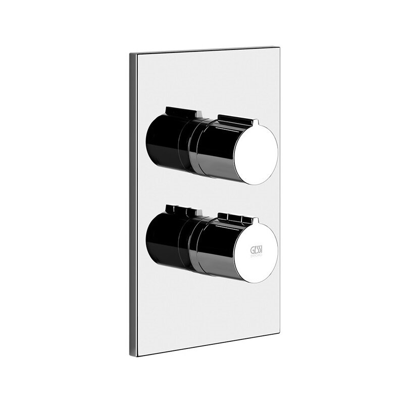 Изображение товара Смеситель для душа Gessi Via Manzoni 38794/031, термостатический на 2 потребителя, цвет хром