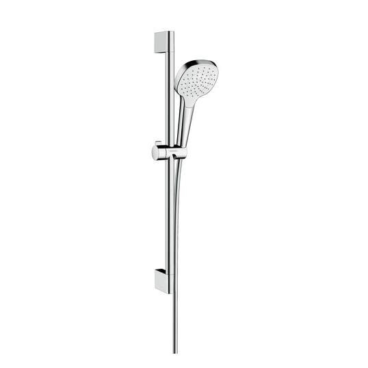 Изображение товара Душевой гарнитур Hansgrohe Croma Select E 1jet EcoSmart хром белый 110 мм