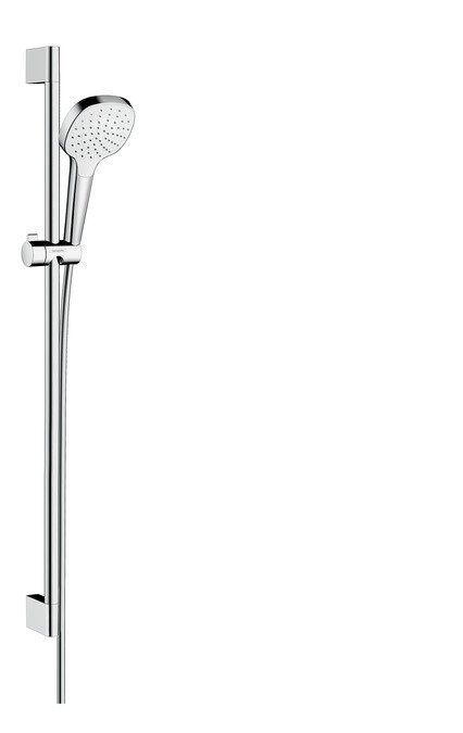 Изображение товара Душевой гарнитур Hansgrohe Select E 1j Uni 26595400 хром белый с одной режимом