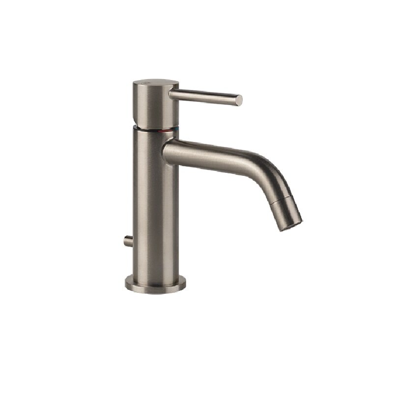 Изображение товара Смеситель для раковины Gessi Via Tortona матовый никель с донным клапаном Изображение товара Смеситель для раковины Gessi Via Tortona матовый никель с донным клапаном