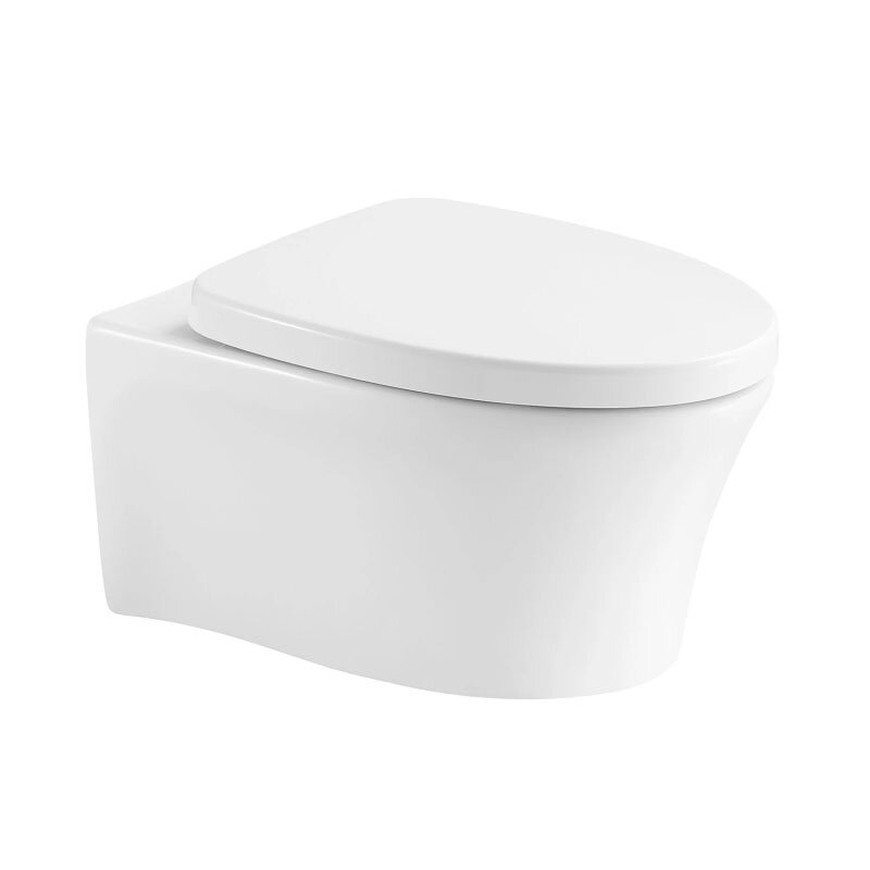 Изображение товара Подвесной унитаз Arrow AHB2106H безободковый белый с системой смыва воронка-водоворот