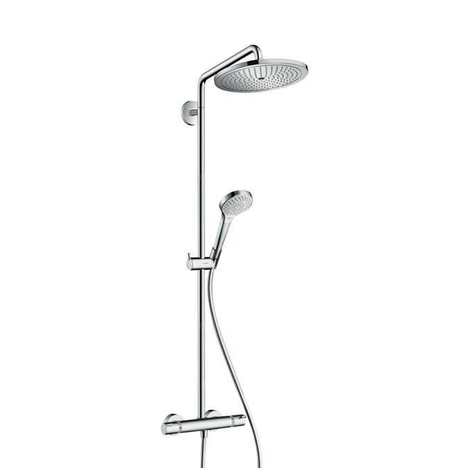 Изображение товара Душевая система Hansgrohe Croma Select 280 Air 1jet Showerpipe с термостатом EcoSmart 26794000, хром