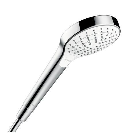 Изображение товара Ручной душ Hansgrohe Croma Select S Vario EcoSmart, хром/белый, 3 режима, диаметр 110 мм