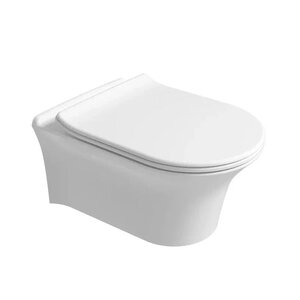 Изображение товара Подвесной унитаз безободковый Arrow AHB2157 белый сантехнический фарфор CN