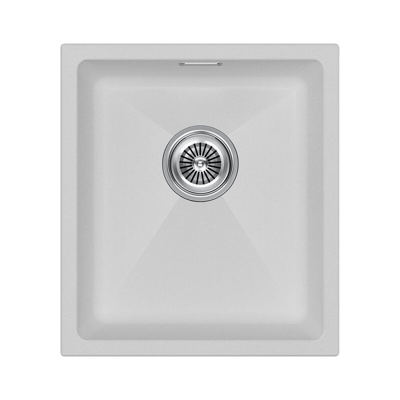 Изображение товара Кухонная мойка из искусственного гранита Paulmark Lumi LU41-WH 41 см белая