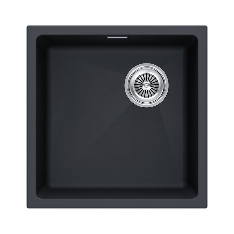 Изображение товара Мойка кухонная Paulmark Lumi LU45SK-AN, 45 см, искусственный камень, цвет антрацит