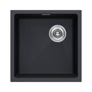 Изображение товара Мойка кухонная Paulmark Lumi LU45SK-AN, 45 см, искусственный камень, цвет антрацит