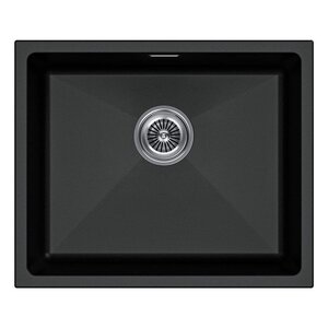 Изображение товара Мойка кухонная Paulmark Lumi LU55-BL 55 см искусственный гранит черная