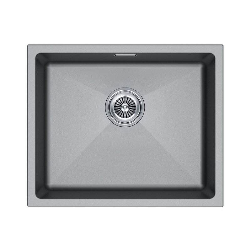 Изображение товара Кухонная мойка Paulmark Lumi LU55-GRM 55 см серый металлик