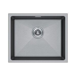 Изображение товара Кухонная мойка Paulmark Lumi LU55-GRM 55 см серый металлик