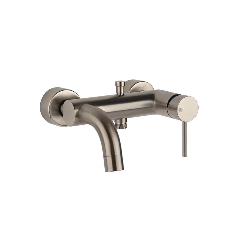 Изображение товара Смеситель для ванны и душа Gessi Via Tortona, 18613/149, цвет матовый никель