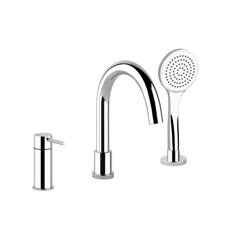 Изображение товара Смеситель для ванны Gessi Via Tortona, 18637/031, на 3 выхода, цвет хром