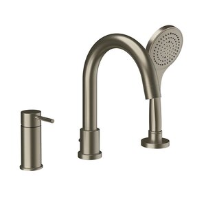 Изображение товара Смеситель для ванны Gessi Via Tortona, 18637/149, на 3 выхода, цвет матовый никель