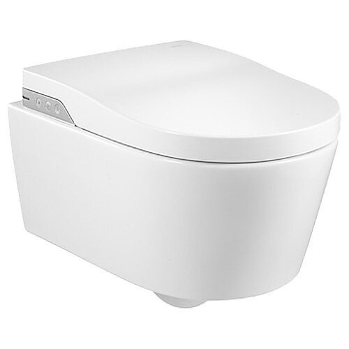 Изображение товара Электронный безободковый подвесной унитаз Roca Inspira In-Wash с электро-крышкой и функциями биде