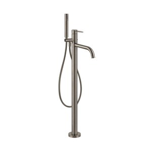 Изображение товара Смеситель для ванны и душа Gessi Via Tortona 24943/149, с душевым гарнитуром, цвет матовый никель