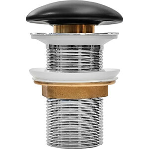 Изображение товара Донный клапан Milleau PD1MB/OO без перелива клик-клак черный матовый Франция