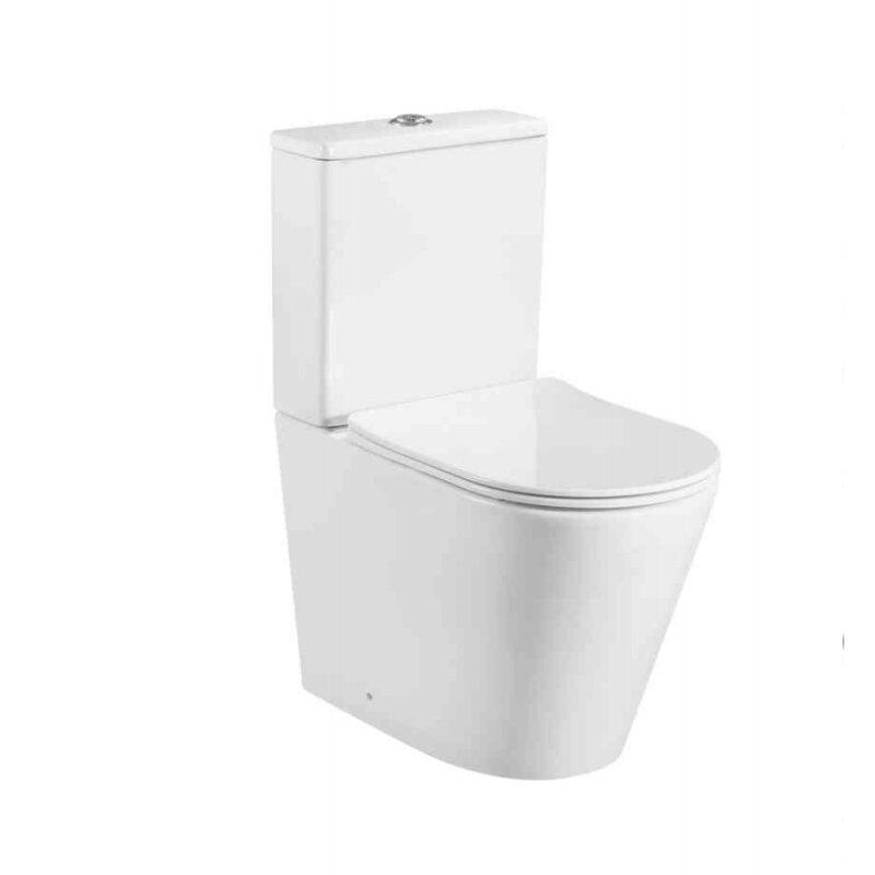 Изображение товара Унитаз-компакт Milleau Onyx 8380 безободковый с микролифтом и каскадным смывом