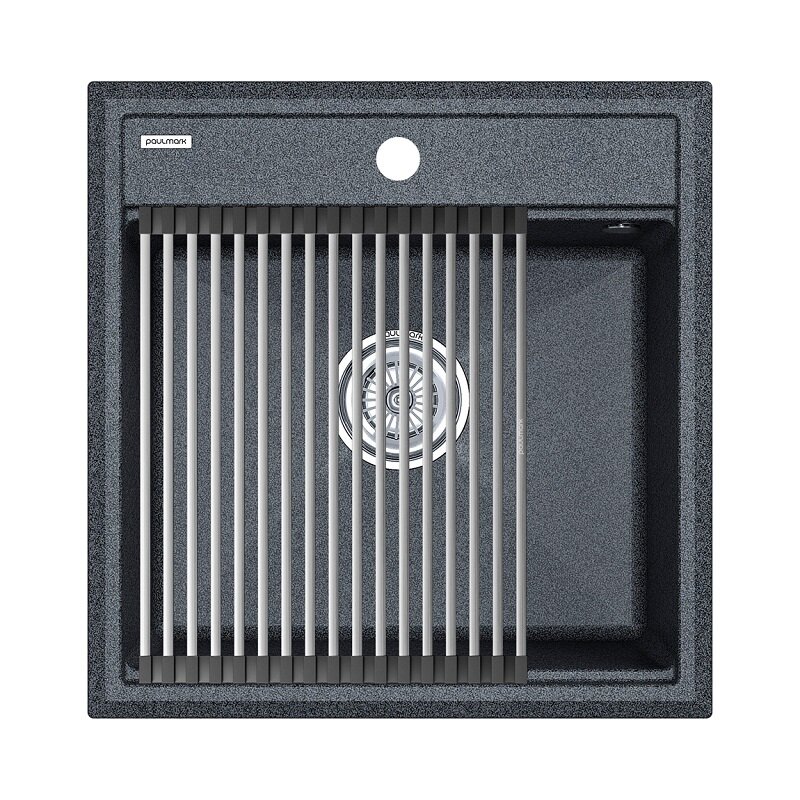 Изображение товара Кухонная мойка Paulmark Stepia 50 из искусственного гранита с ролл-матом, врезная, 510х500 мм