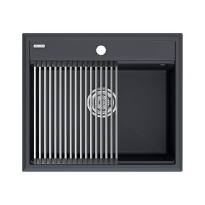 Изображение товара Мойка кухонная Paulmark Stepia 60 с ролл-матом Step