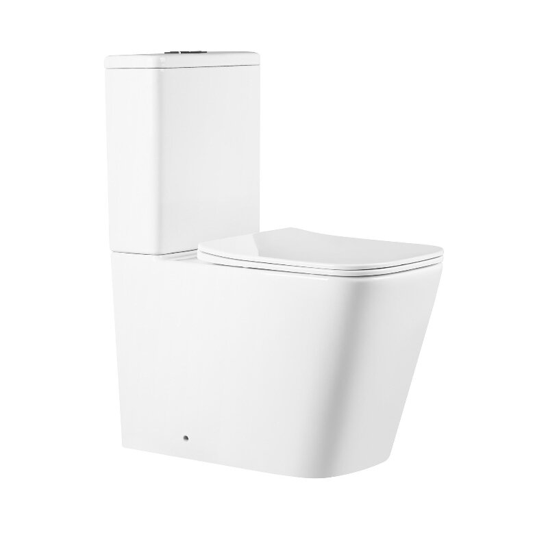 Изображение товара Унитаз-компакт безободковый Milleau Wax 8303 с микролифтом белый