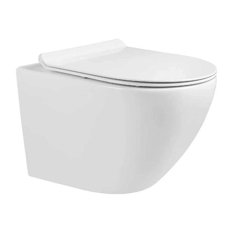 Изображение товара Подвесной унитаз Milleau Alby 203 безободковый с микролифтом и антисплеском