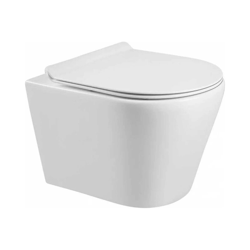 Изображение товара Подвесной унитаз Milleau Ness 201 безободковый с микролифтом белый