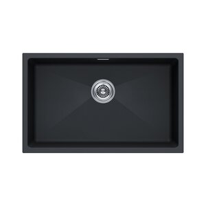 Изображение товара Мойка кухонная Paulmark Lumi LU74-AN, 74 см, искусственный камень, цвет антрацит