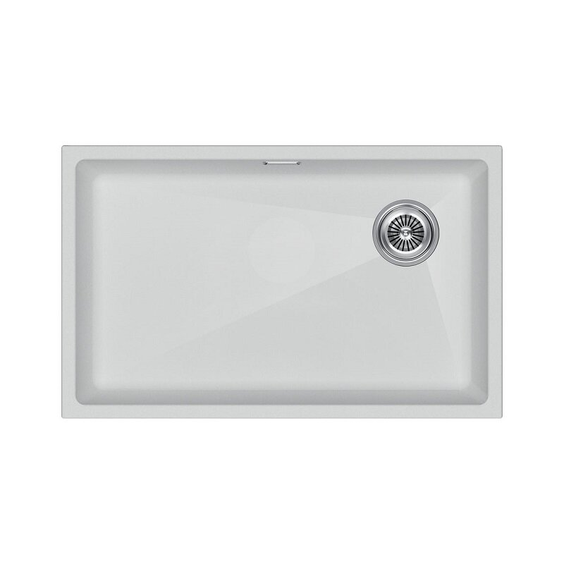Изображение товара Мойка Paulmark Lumi LU74SK-WH 74 см из IT-GRANIT, белая, под столешницу