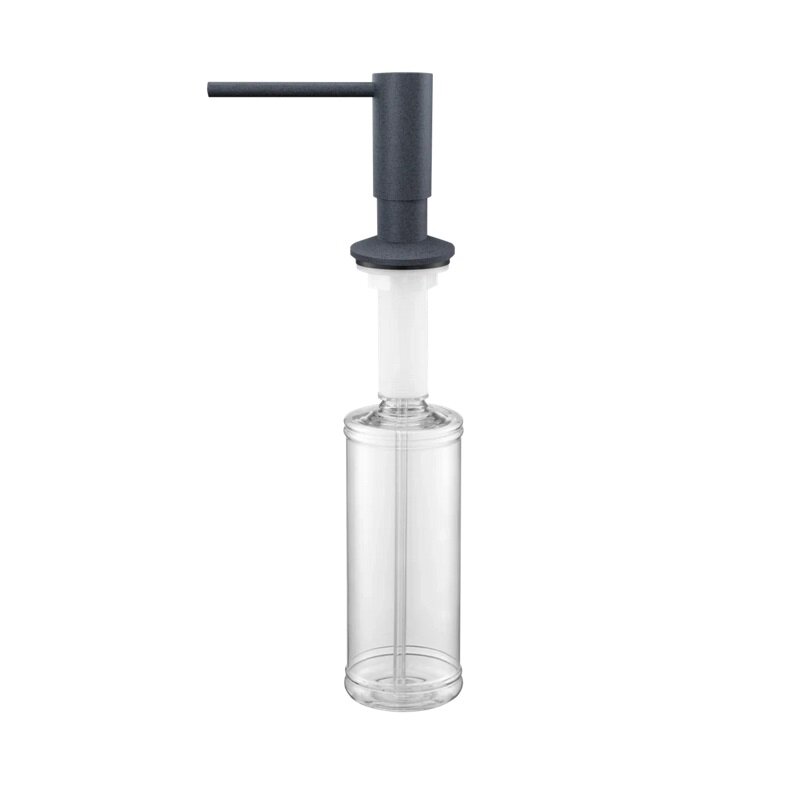 Изображение товара Дозатор встраиваемый для жидкого мыла Paulmark Decus D004-DG, цвет графит