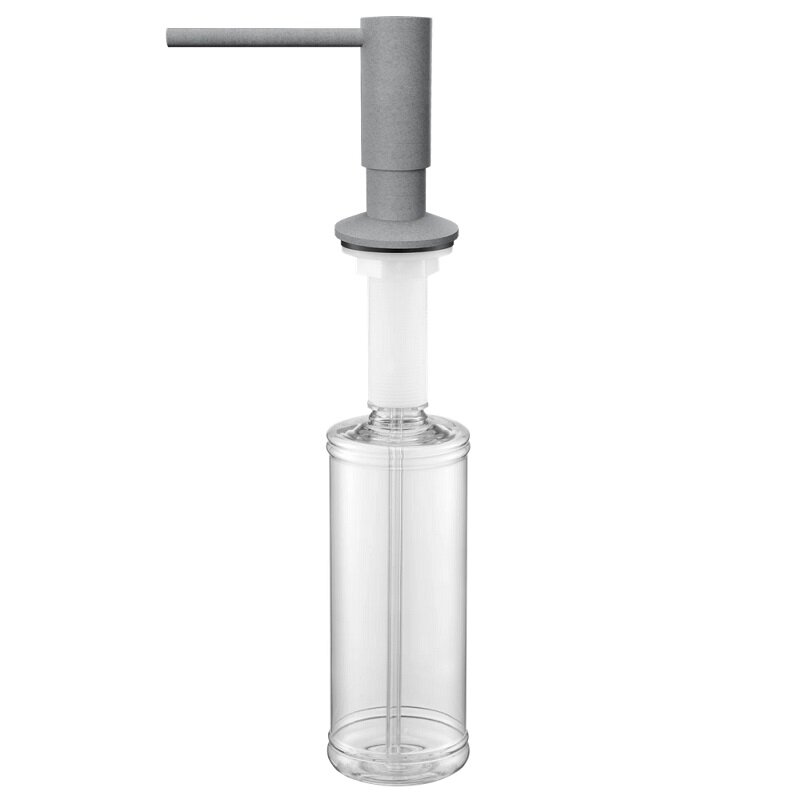 Изображение товара Дозатор встраиваемый для жидкого мыла Paulmark Decus D004-GR, цвет серый