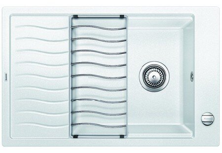 Изображение товара Кухонная мойка Blanco Elon XL 6 S из гранита SILGRANIT белая с клапаном-автоматом