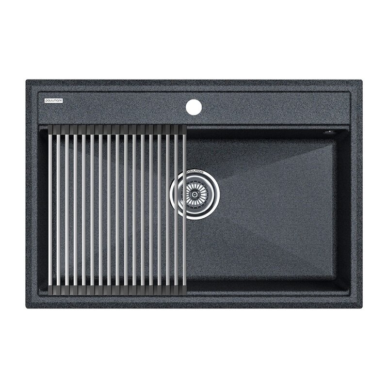 Изображение товара Кухонная мойка Paulmark Stepia 80 PM117551-DG с ролл-матом