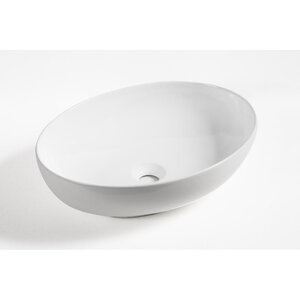 Изображение товара Раковина Milleau Nuage MU0019-GW овальная 51 см фарфор белая накладная