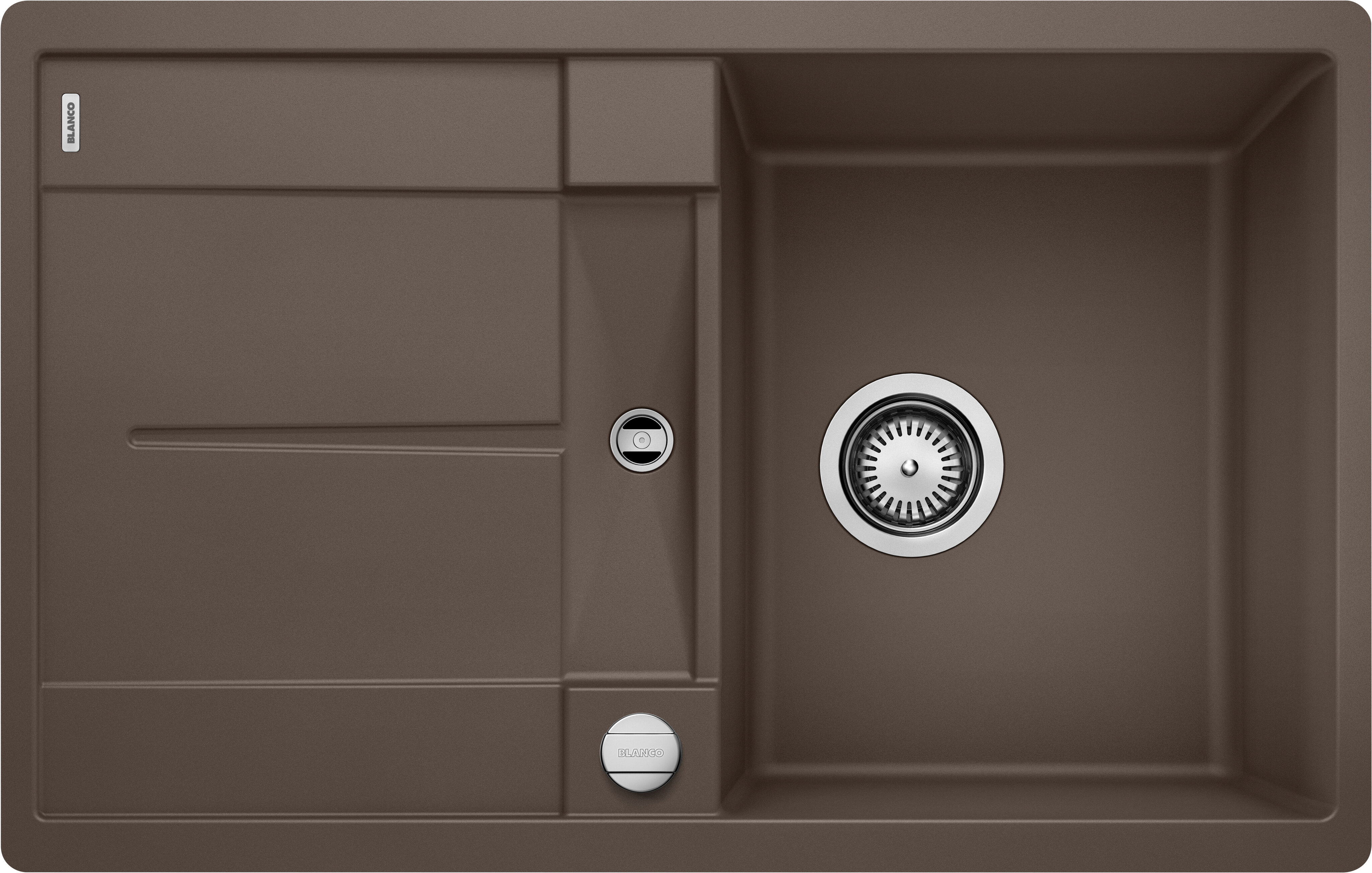 Изображение товара Мойка Blanco Metra 45 S-F, 519088, SILGRANIT, кофе, 77 x 49 см