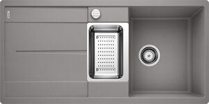 Изображение товара Кухонная мойка Blanco Metra 6 S-F из искусственного камня ширина 99 см с двумя чашами