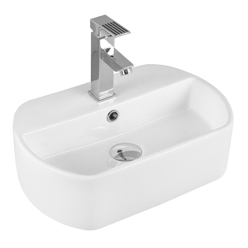 Изображение товара Раковина Milleau Glace MU7023-GW 45 см белый фарфор накладная современная