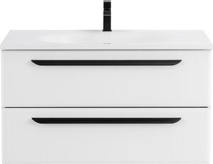 Изображение товара Тумба под раковину Cezares Eco-900-2C-SO-BO, 90 см, подвесная, bianco opaco