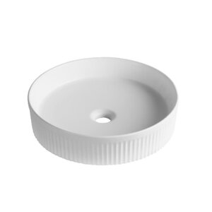 Изображение товара Раковина Milleau Glace MU8010-GW 40 см фарфор белая накладная