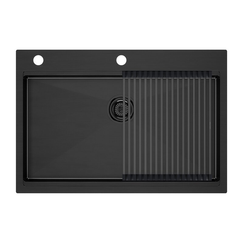 Изображение товара Кухонная мойка Paulmark Kroner 75 из нержавеющей стали с ролл-матом, Германия