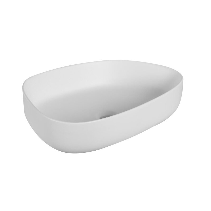 Изображение товара Раковина Milleau Glace MU0044-MW 55 см из фарфора белый матовый накладная