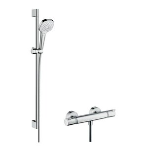 Изображение товара Душевая система Hansgrohe Croma Select E Vario Ecostat Comfort 27082400 90 см хром