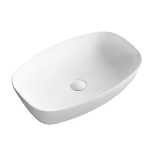 Изображение товара Раковина Milleau Miel MU0063-GW 60 см фарфор белая накладная современная