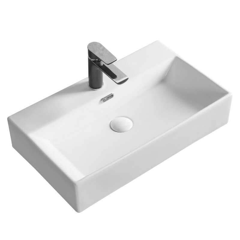 Изображение товара Раковина Milleau Miel MU0094A-GW 60 см из фарфора для ванной комнаты и кухни